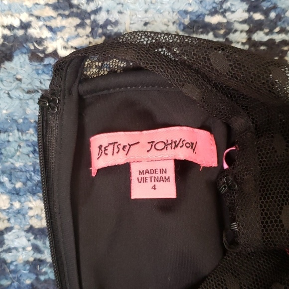 Victorian Glamm Dotted Dress Betsey Johnson - Picture 5 of 6